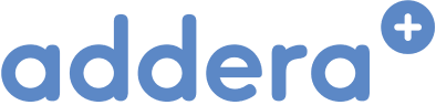 Addera it blå logga